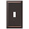 Amerelle Wall Plate, Number of Gangs: 1 Steel, Aged Bronze Finish, Bronze 163TDB - alternate 3